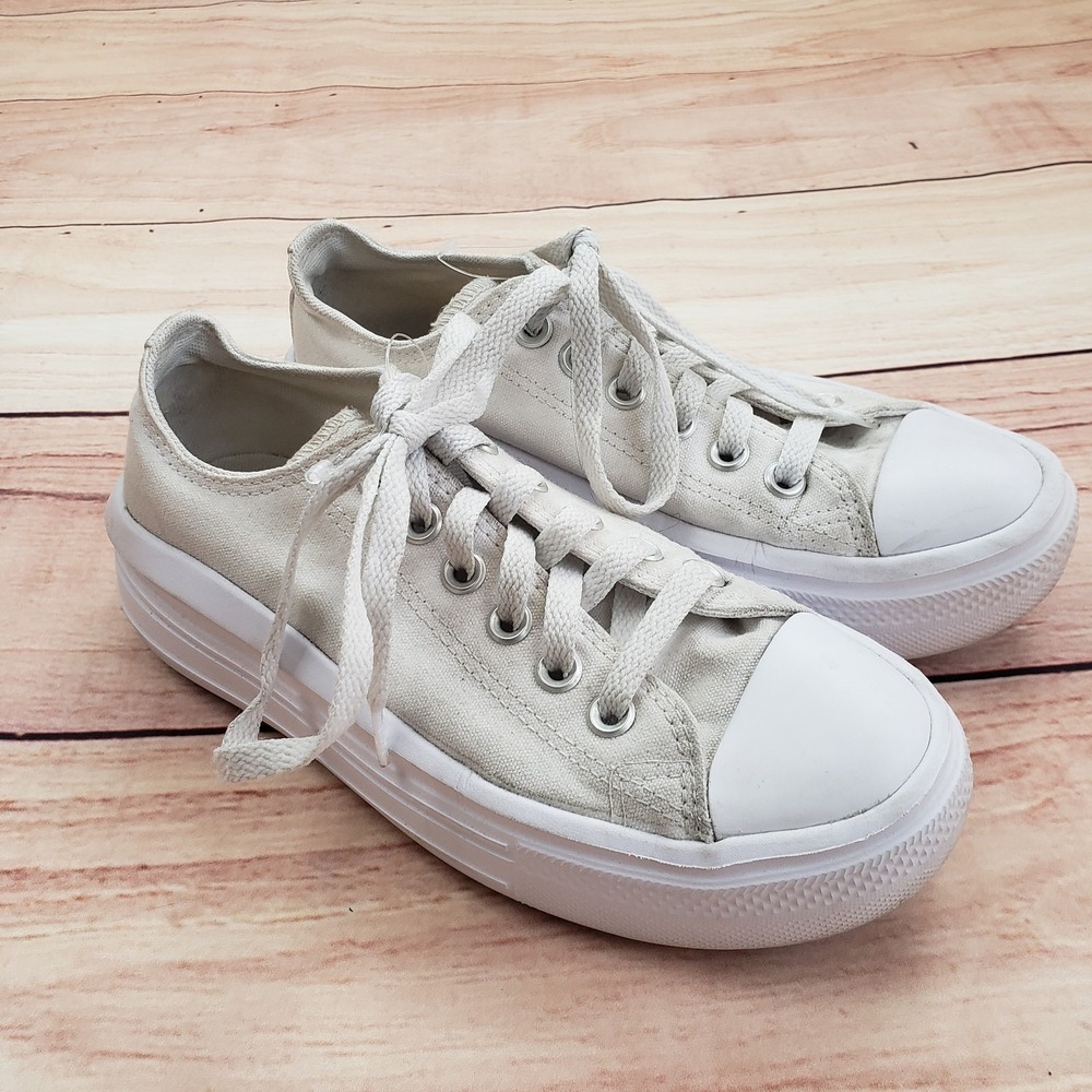 Converse All Star Platform Shoes Womens Size 6 Canvas Low Top 570257C Sneakers